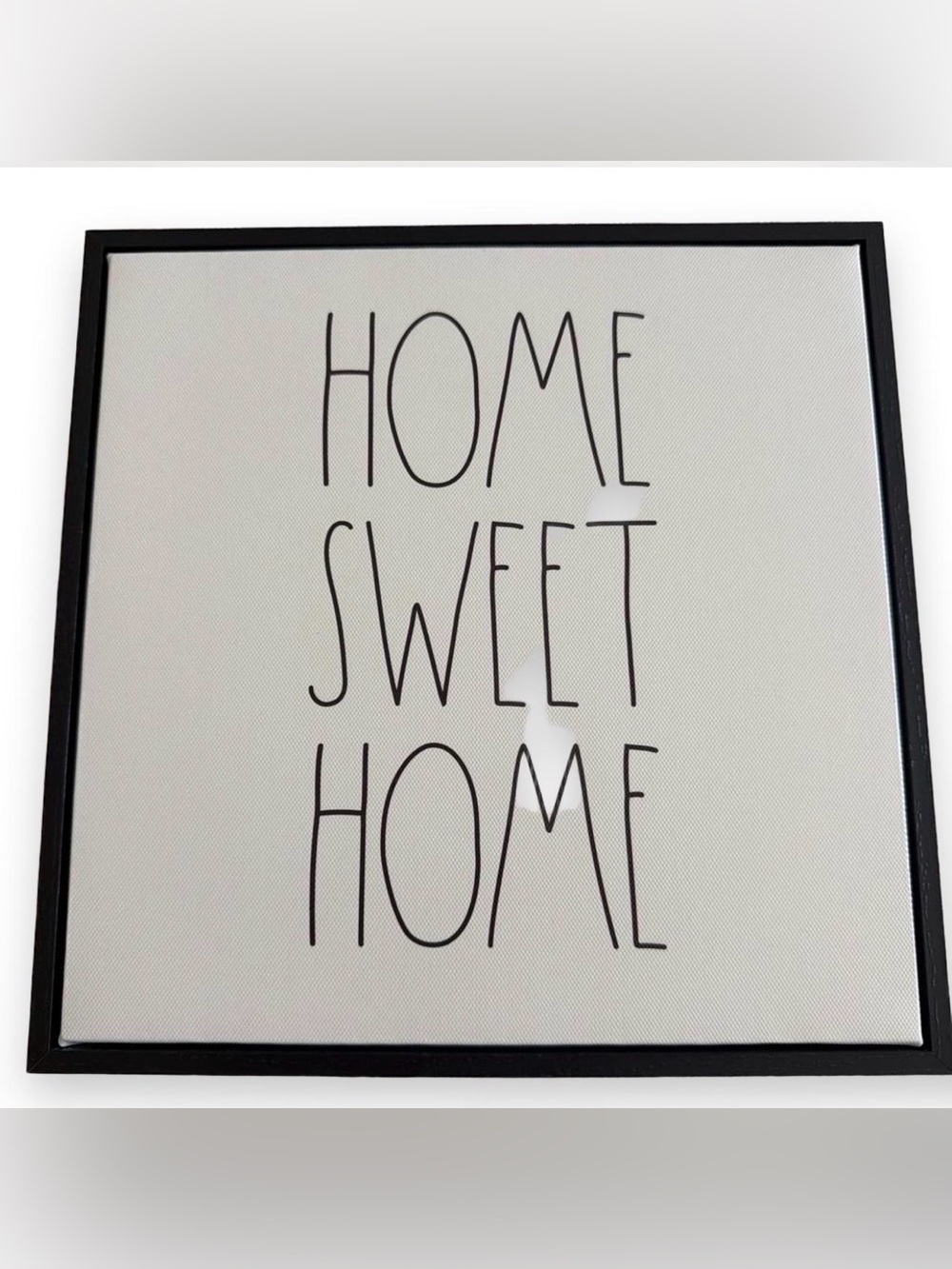 Magenta Home Sweet Home Wall Sign - Black on White